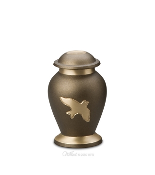 Avondale Russet Brown Brass Cremation Memento