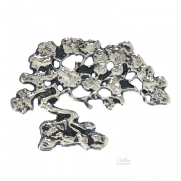 Bonsai Tree - Urn Vault Emblem - Silver