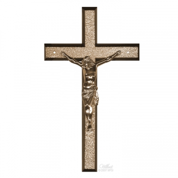 Emblem on Crucifix   Memorialization   Personalization   Raised Emblems