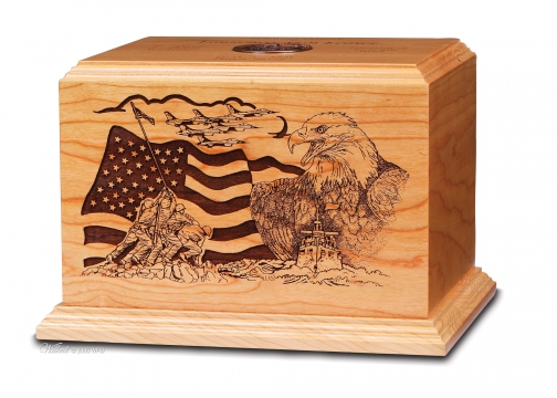Standard 2D American Cremation Urn Standard 2D American Cremation Urn