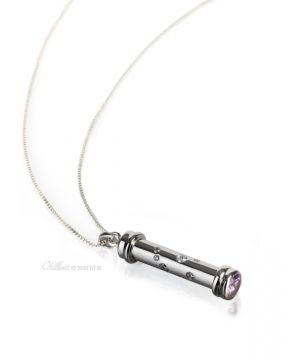 Sterling Silver Pavé Cremation Pendant
