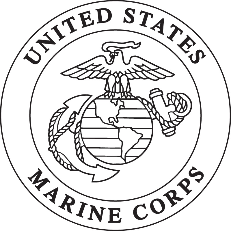 usmc logo outline