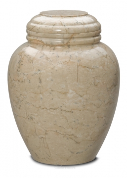 Champagne Marble Cremation Urn
