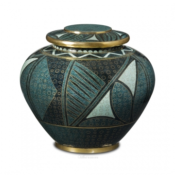 Emerald Anasazi™ Cloisonné Urn