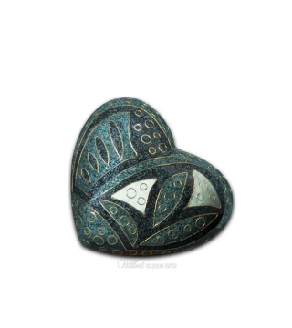 Emerald Anasazi™Heart Cremation Memento