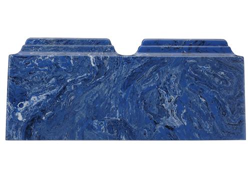 Mystic Blue Companion Cultured Marble Urn Mystic Blue Companion Cultured Marble Urn