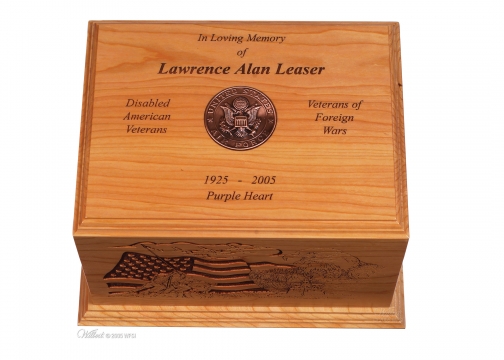 Standard 2D American Personalized Cremation Urn
