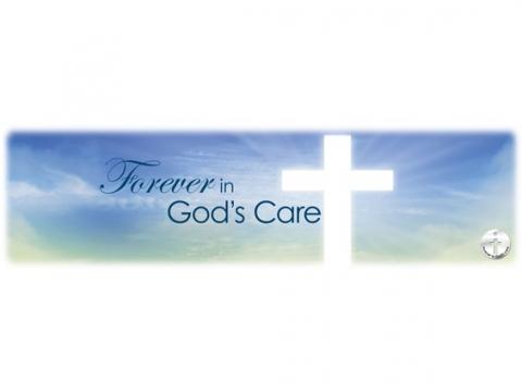 Forever in God's Care - Cross/Sky