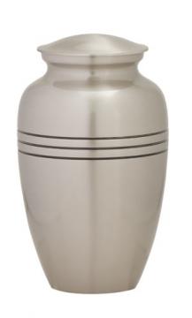 Classic Pewter Metal Cremation Urn