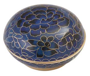 Blue Cloisonné Memory Holder