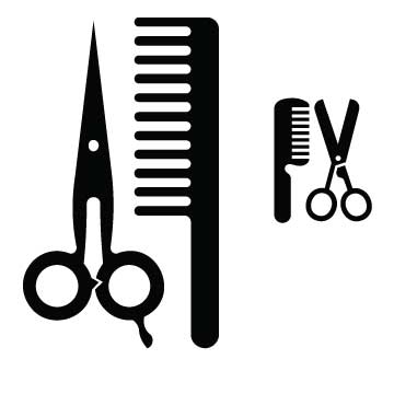 Barber Scissor and Comb