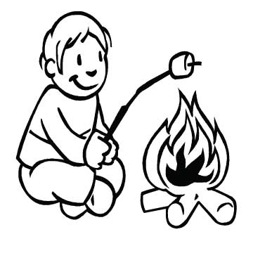 Child Roasting Marshmallows