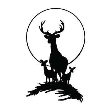 Deer (Family with circle)