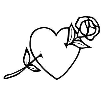 Heart (With Rose)