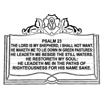 Psalm 23 (Open Book)