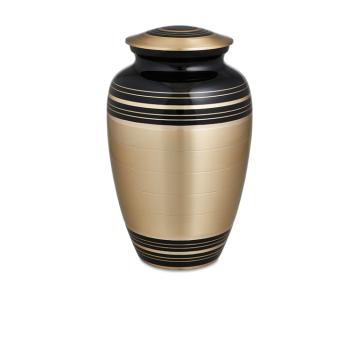 Black and Gold Circle Urn