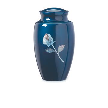 Blue Rose Urn